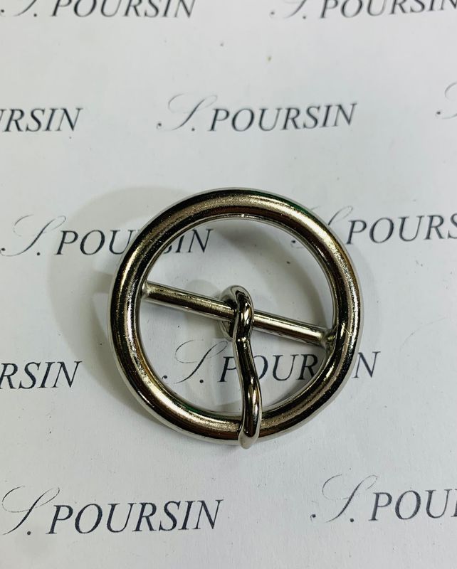 Boucle 258/30 4.9 Laiton Poli Bille Nickel - lot de 2 pièces Boucle 258/30 4.9 Laiton Poli Bille Nickel - lot de 2 pièces