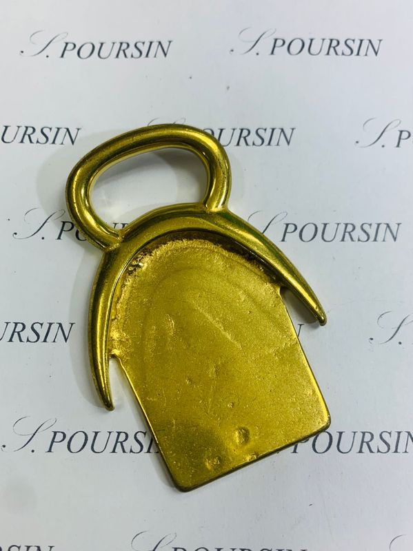 Croissant de Mantelet 50 Laiton Poli Bille - 1 pièce