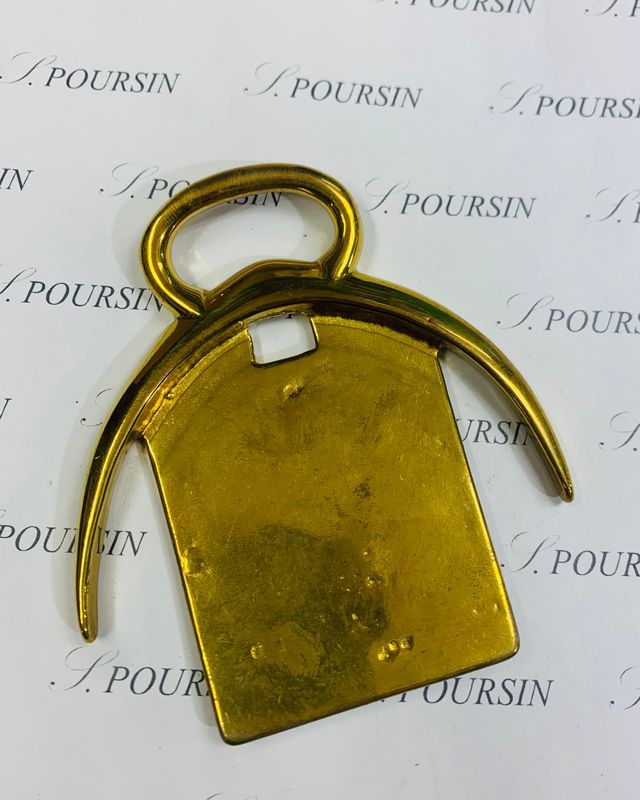 Croissant de Mantelet 85X28 Laiton Poli Bille - 1 pièce