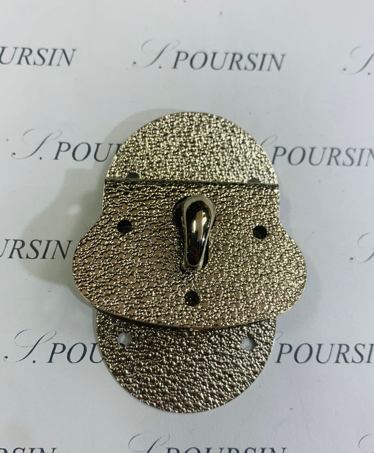 Serrure Etat-Major SEM 88 Laiton Nickel -Bonne Affaire!- lot de 2 pièces