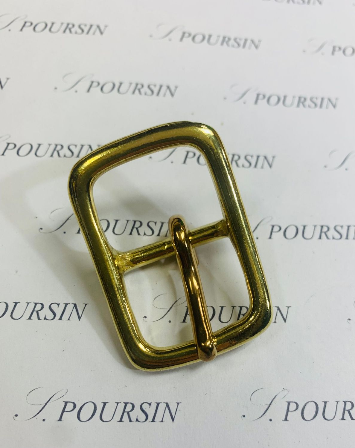 Boucle double Lyre 25 CH Laiton Poli Bille - lot de 2 pièces