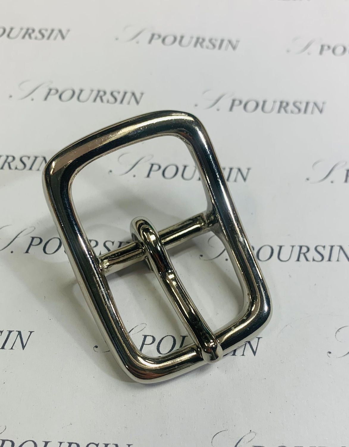 Boucle double Lyre 25 CH Laiton Poli Bille Nickel- lot de 2 pièces