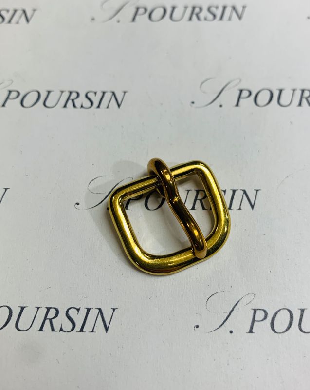 Boucle de Bride 14 CH Fil S Laiton Poli Bille - lot de 5 pièces