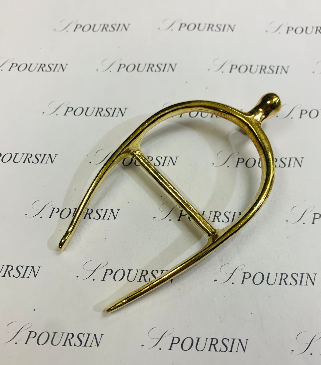 Boucle Eperon 261/45 Laiton Poli Bille - 1 pièce