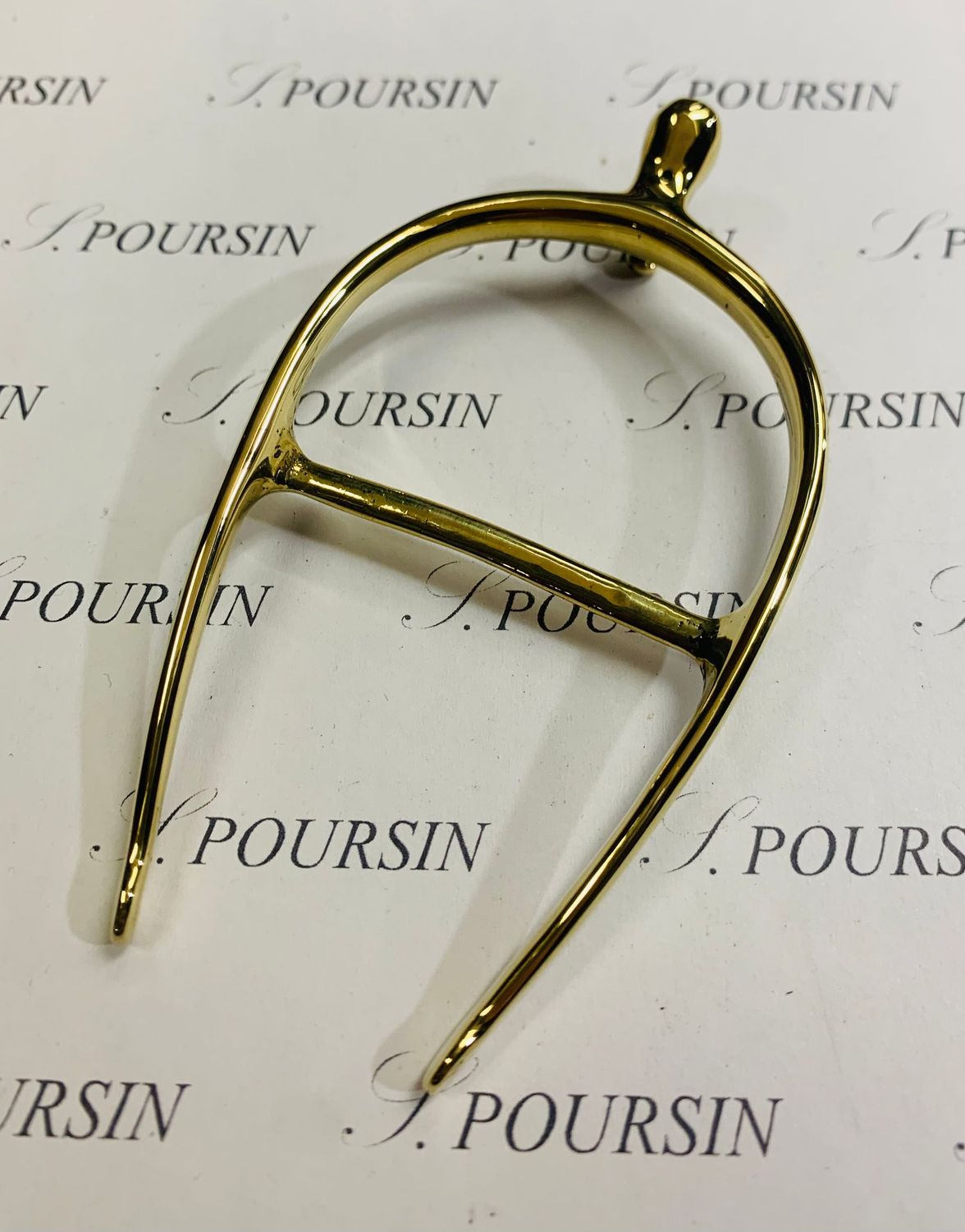 Boucle Eperon 261/45 Laiton Poli Main - 1 pièce