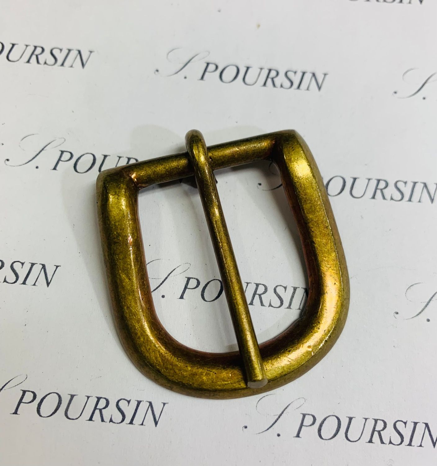 Boucle 8150/25 Laiton Bronzé Antic Clair Verni - Bonne Affaire! - lot de 2 pièces