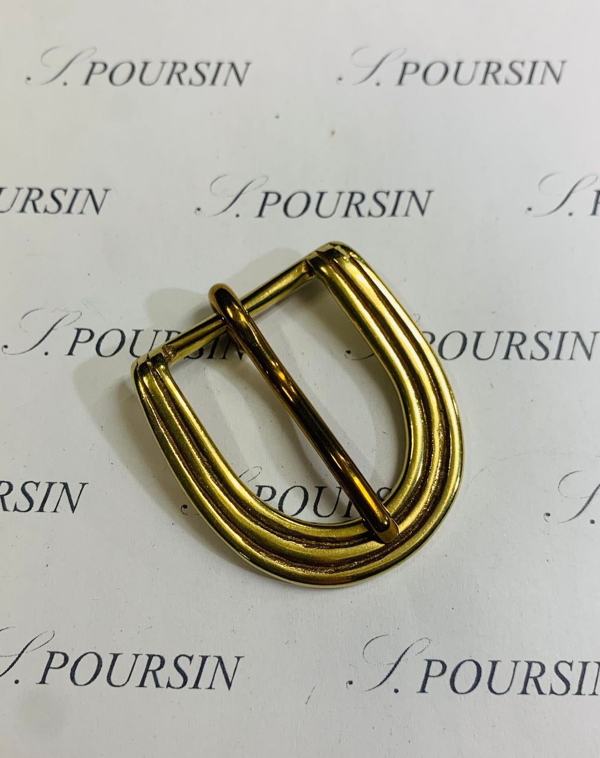 Boucle 193/23 Laiton Poli Bille - lot de 2 pièces