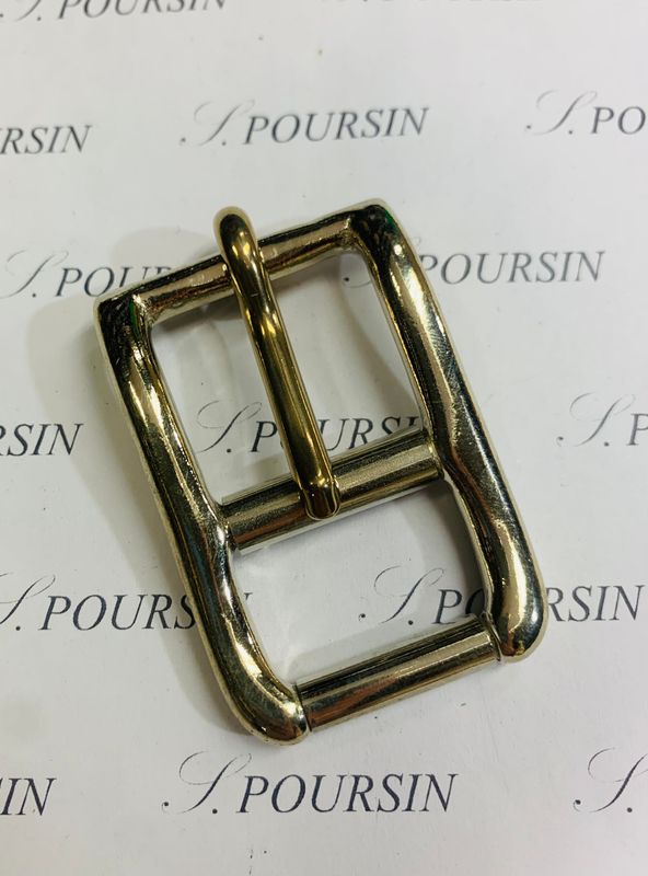 Boucle sous-ventrière double SVD 27mm Maillechort poli - lot de 1 pièce