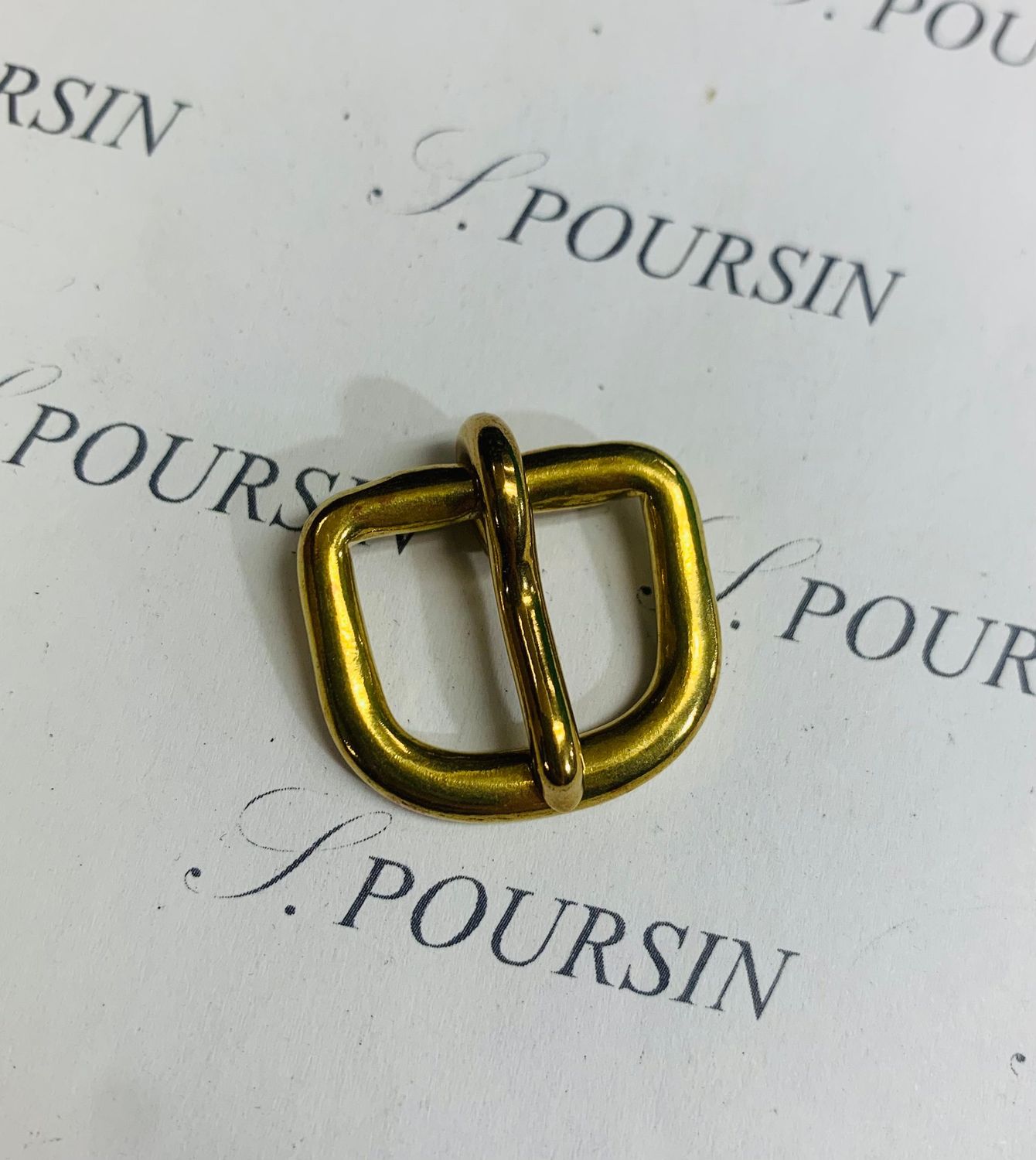 Boucle de Bride 16 CH Fil S Laiton Poli Bille - lot de 5 pièces