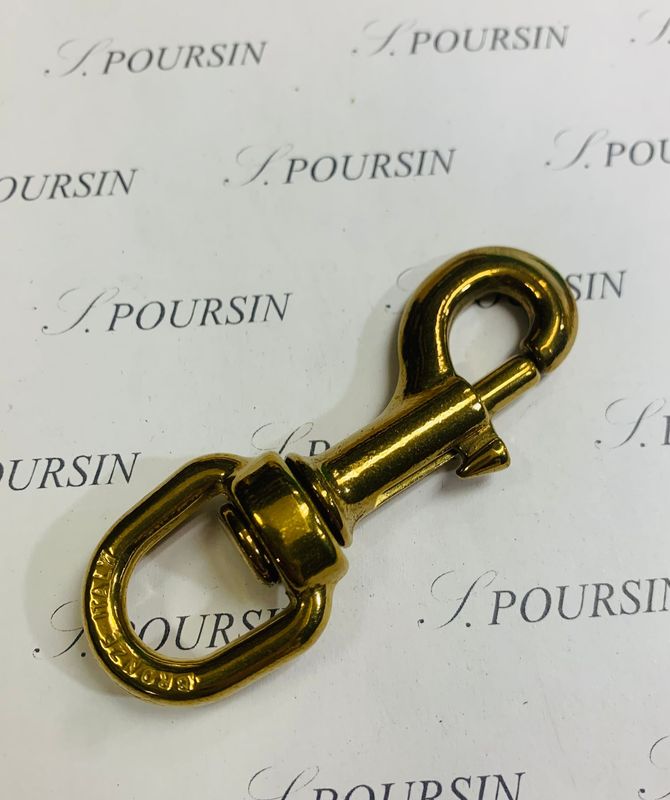 Mousqueton 48-80/16 Laiton Brut - Bonne Affaire! - lot de 2 pièces