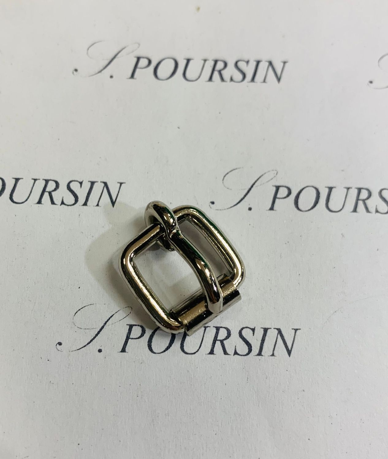 Boucle à Rouleau Soudée 10mm CH Laiton Poli Bille Nickel - lot de 10 pièces