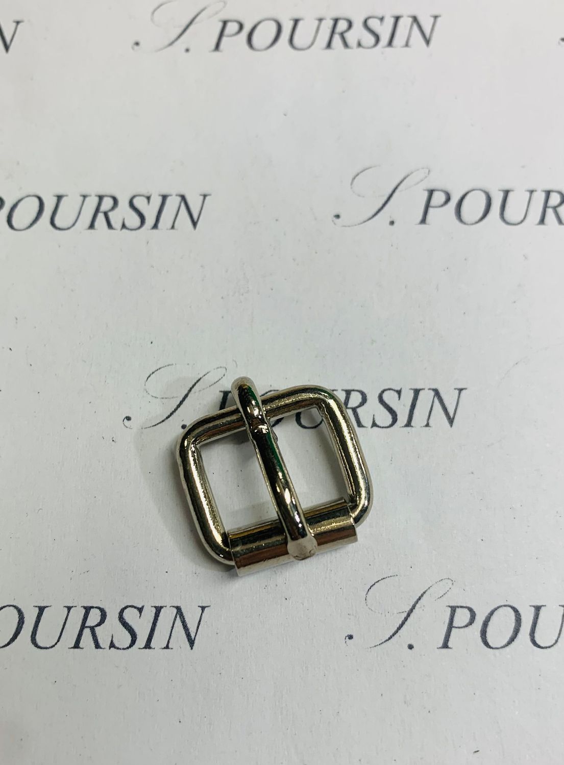 Boucle à Rouleau Soudée 12mm CH Laiton Poli Bille Nickel - lot de 10 pièces