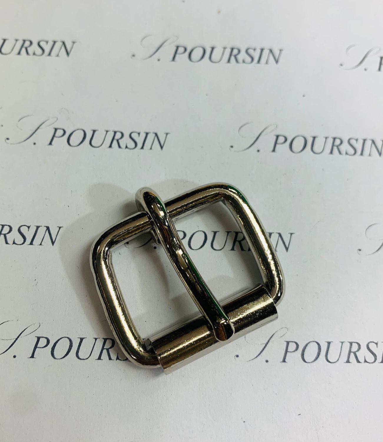 Boucle à Rouleau Soudée 25x4,4 FORTE CH Laiton Poli Bille Nickel - lot de 5 pièces