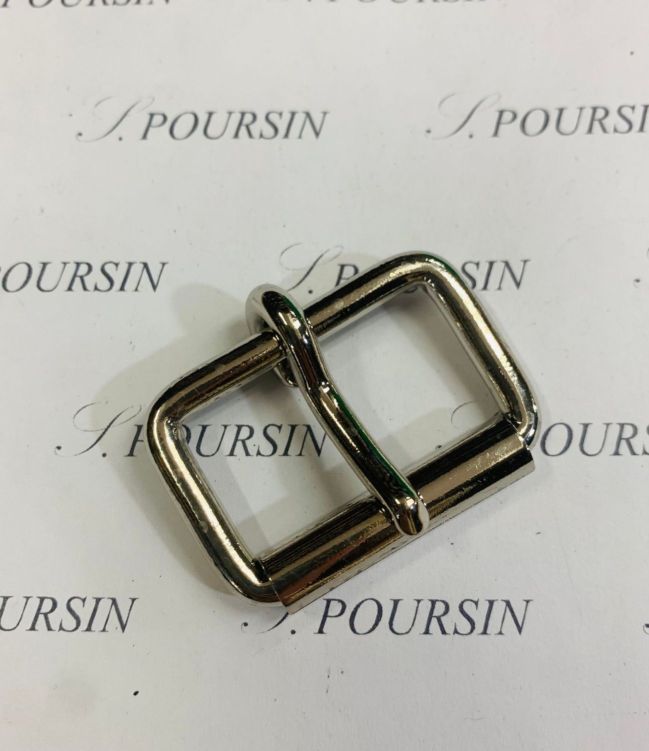 Boucle à Rouleau Soudée 35x4.9 CH Laiton Poli Bille Nickel- lot de 5 pièces