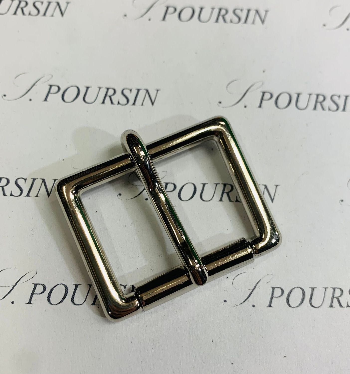 Boucle Anglaise 30mm CH Laiton Poli Bille Nickel - lot de 2 pièces