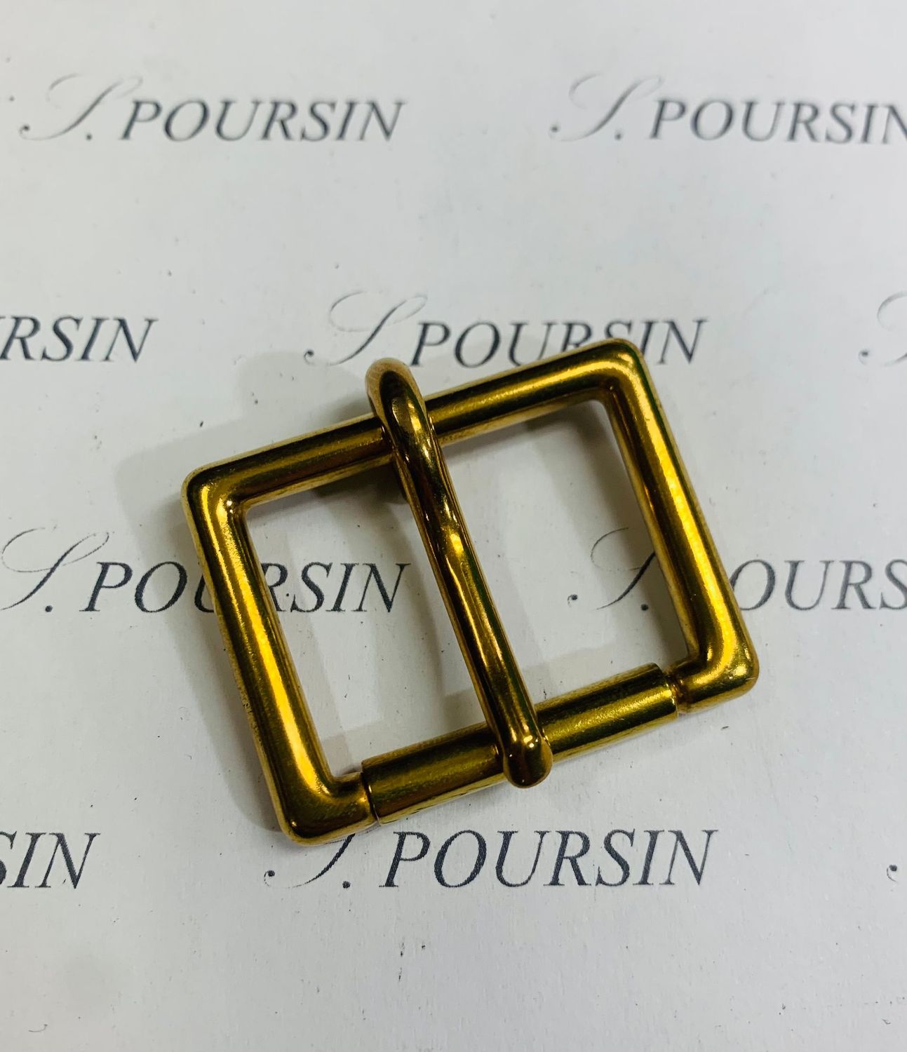 Boucle Anglaise 30mm CH Laiton Poli Bille - lot de 2 pièces