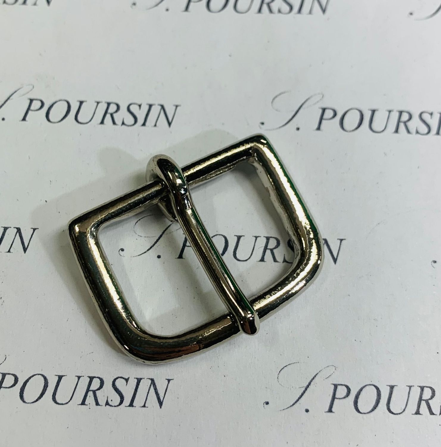 Boucle de Bride 27 CH Fonte Laiton Poli Bille Nickel - lot de 2 pièces