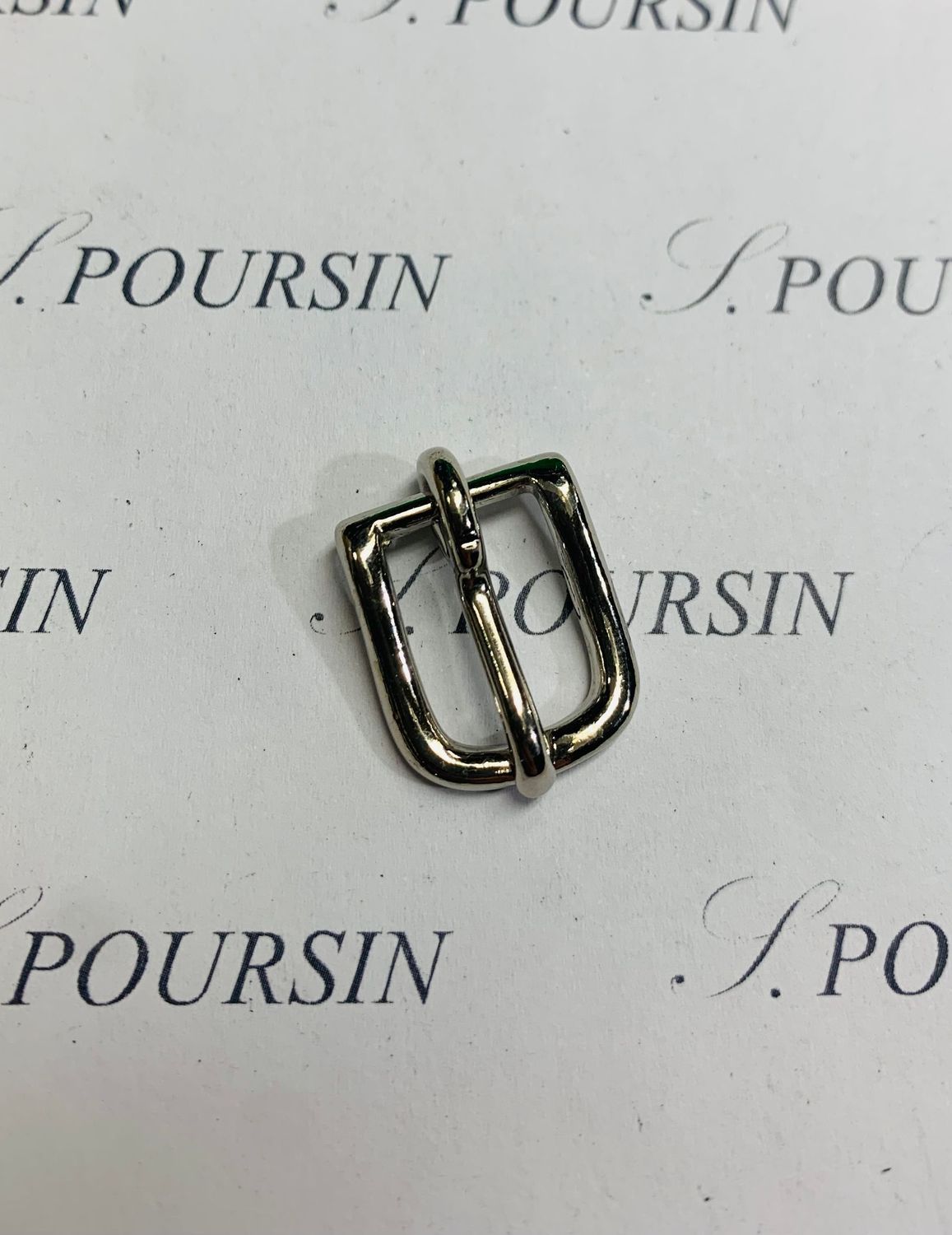 Boucle Lyre 10mm CH Laiton Poli Bille Nickel - lot de 4 pièces