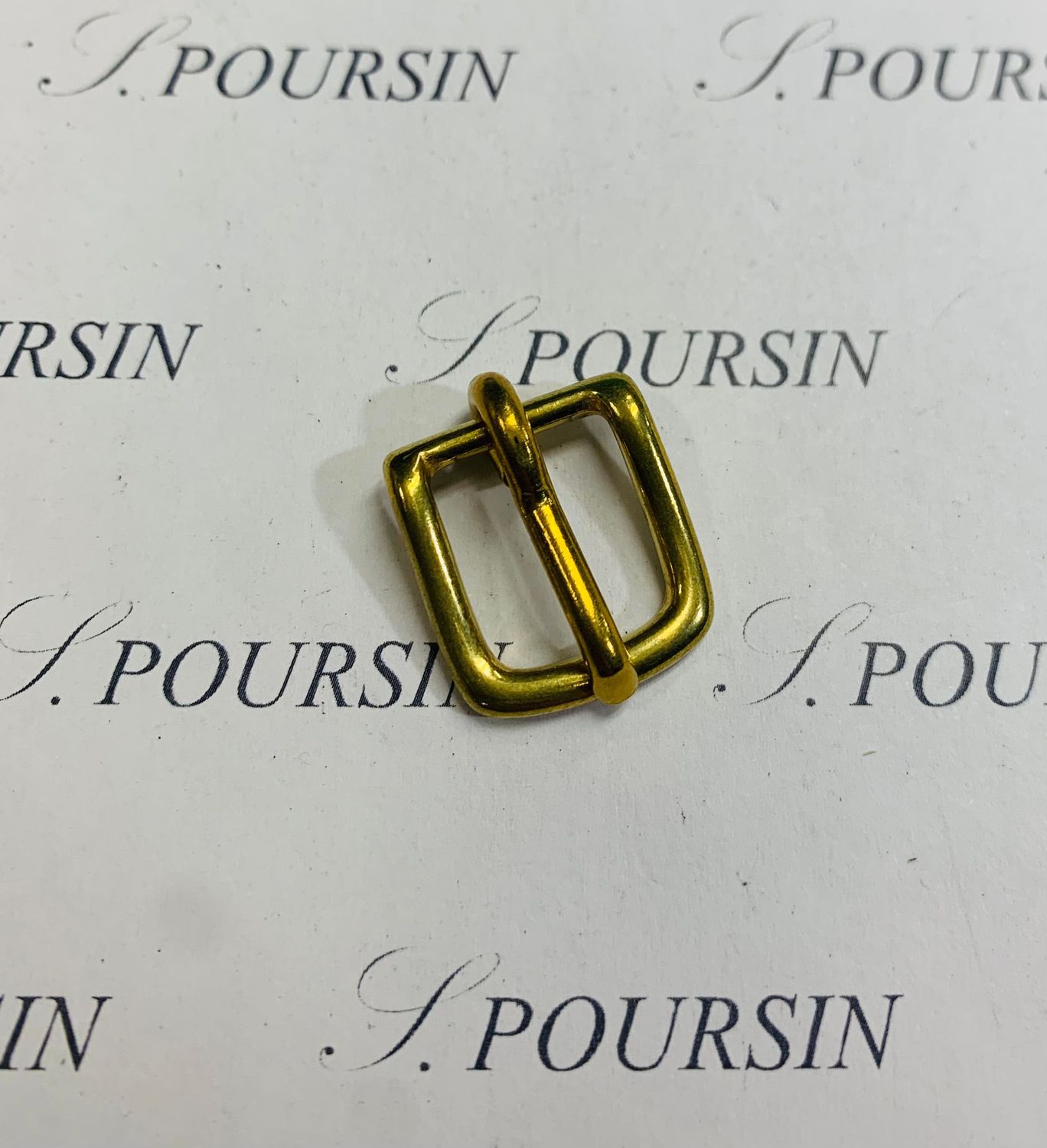 Boucle Lyre 12mm CH Laiton Poli Bille - lot de 2 pièces