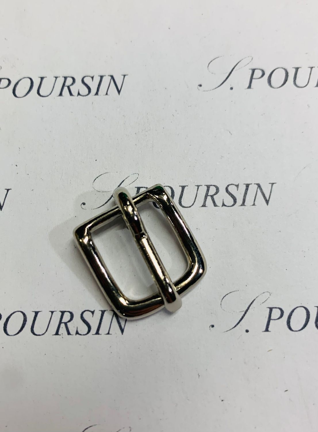 Boucle Lyre 12mm CH Laiton Poli Bille Nickel - lot de 2 pièces
