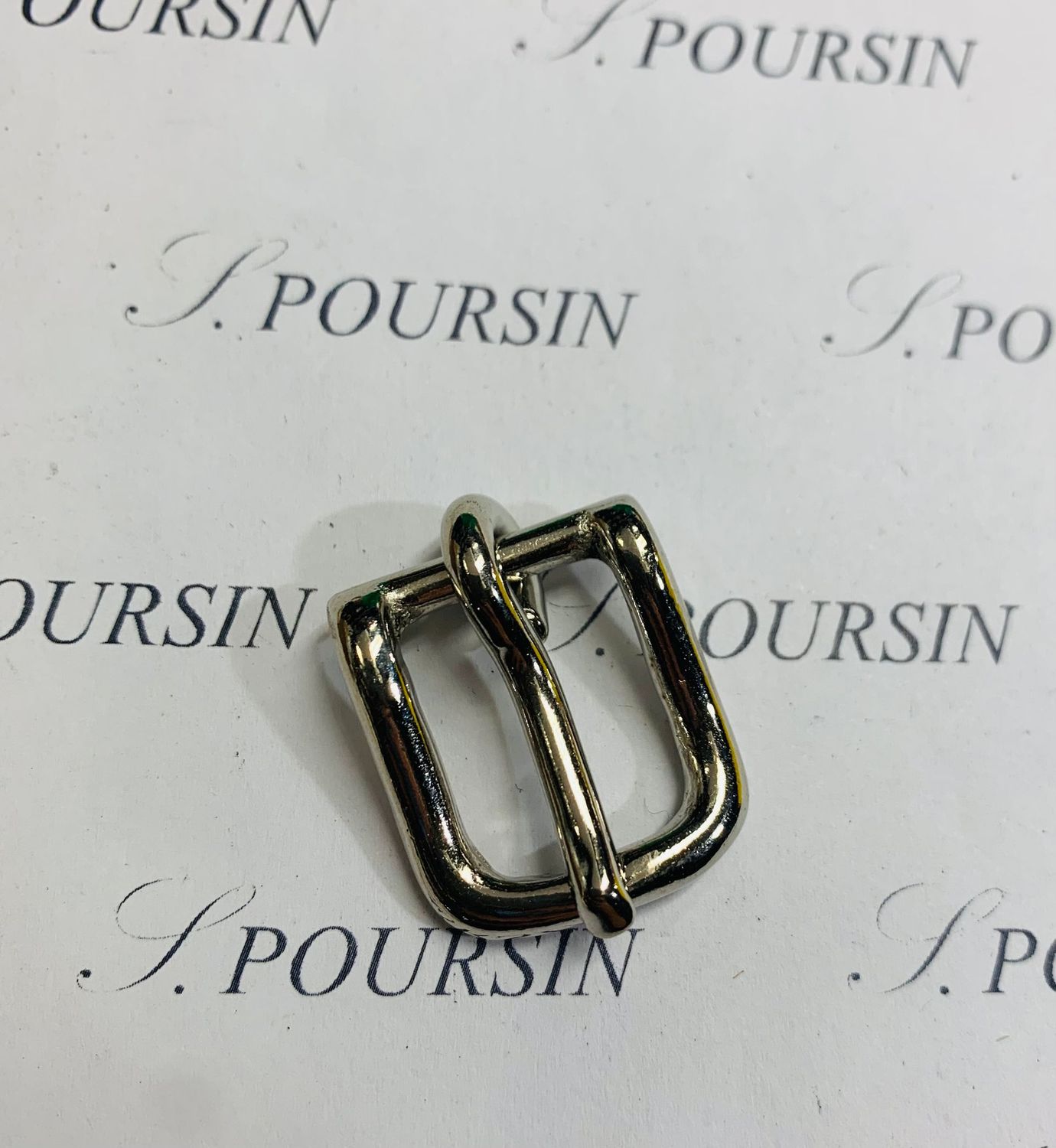 Boucle Lyre 14mm CH Laiton Poli Bille Nickel - lot de 2 pièces