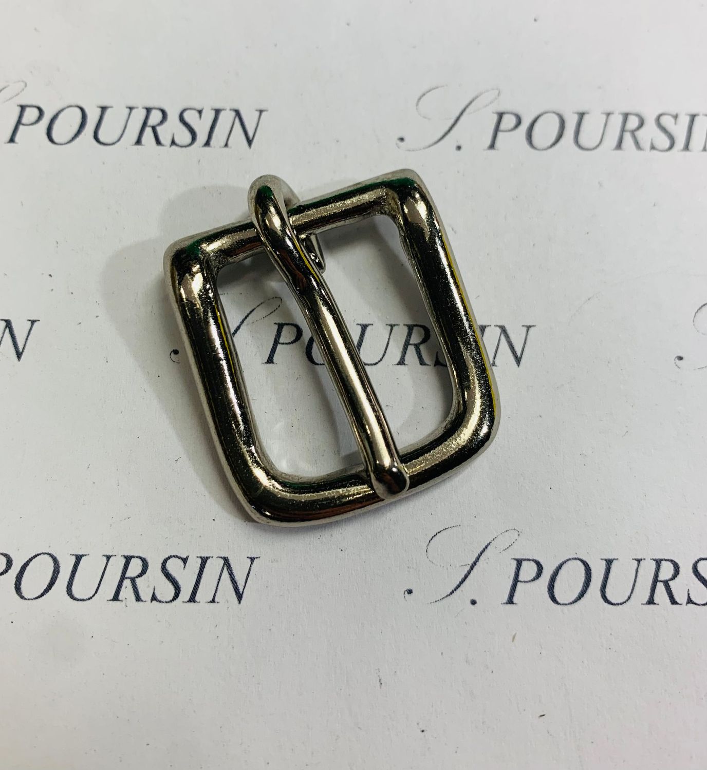 Boucle Lyre 18mm CH Laiton Poli Bille Nickel - lot de 2 pièces