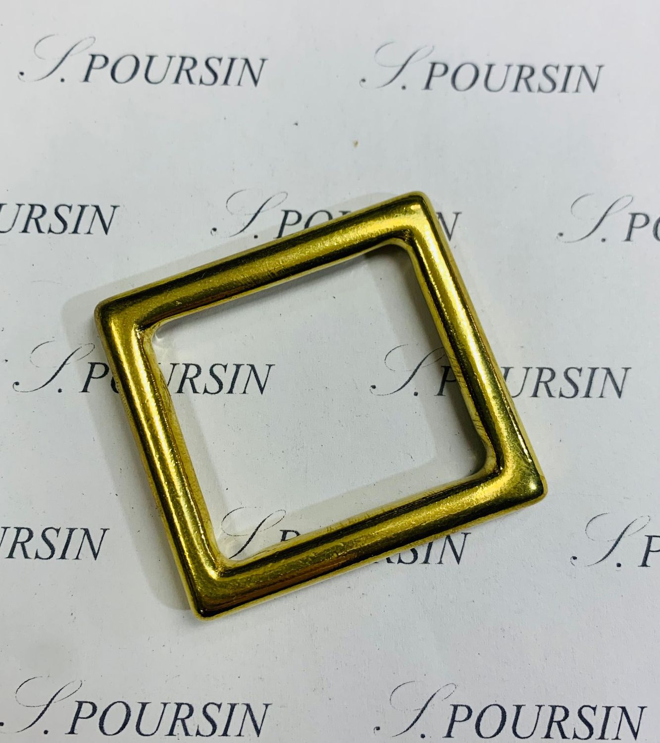 Cadre Fondu 37x32 Laiton Poli Bille - lot de 2 pièces