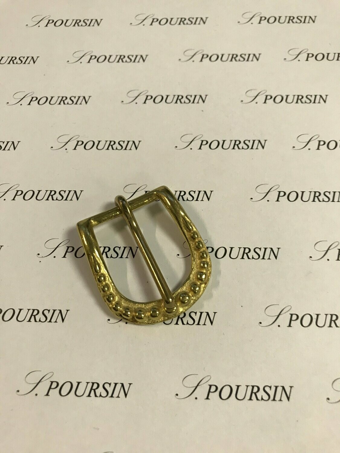 Boucle 506/25 Laiton Poli Bille- lot de 2 pièces