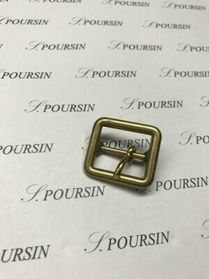 Boucle Banderole 23mm Laiton Bronzé Antic Clair Verni - lot de 2 pièces