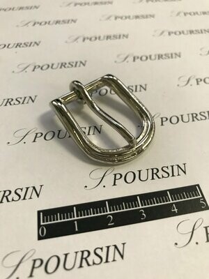 Boucle 1356/20 "Baguette" Maro Laiton Poli Bille Nickel- Bonne Affaire!- lot de 2 pièces