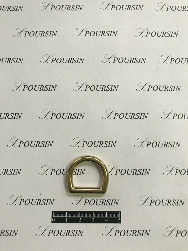 Dé fondu 20mm Laiton Poli Bille - lot de 2 pièces