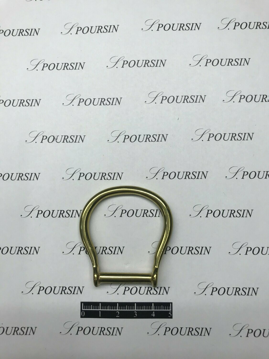 Manillon 30mm Laiton Poli Bille - lot de 2 pièces