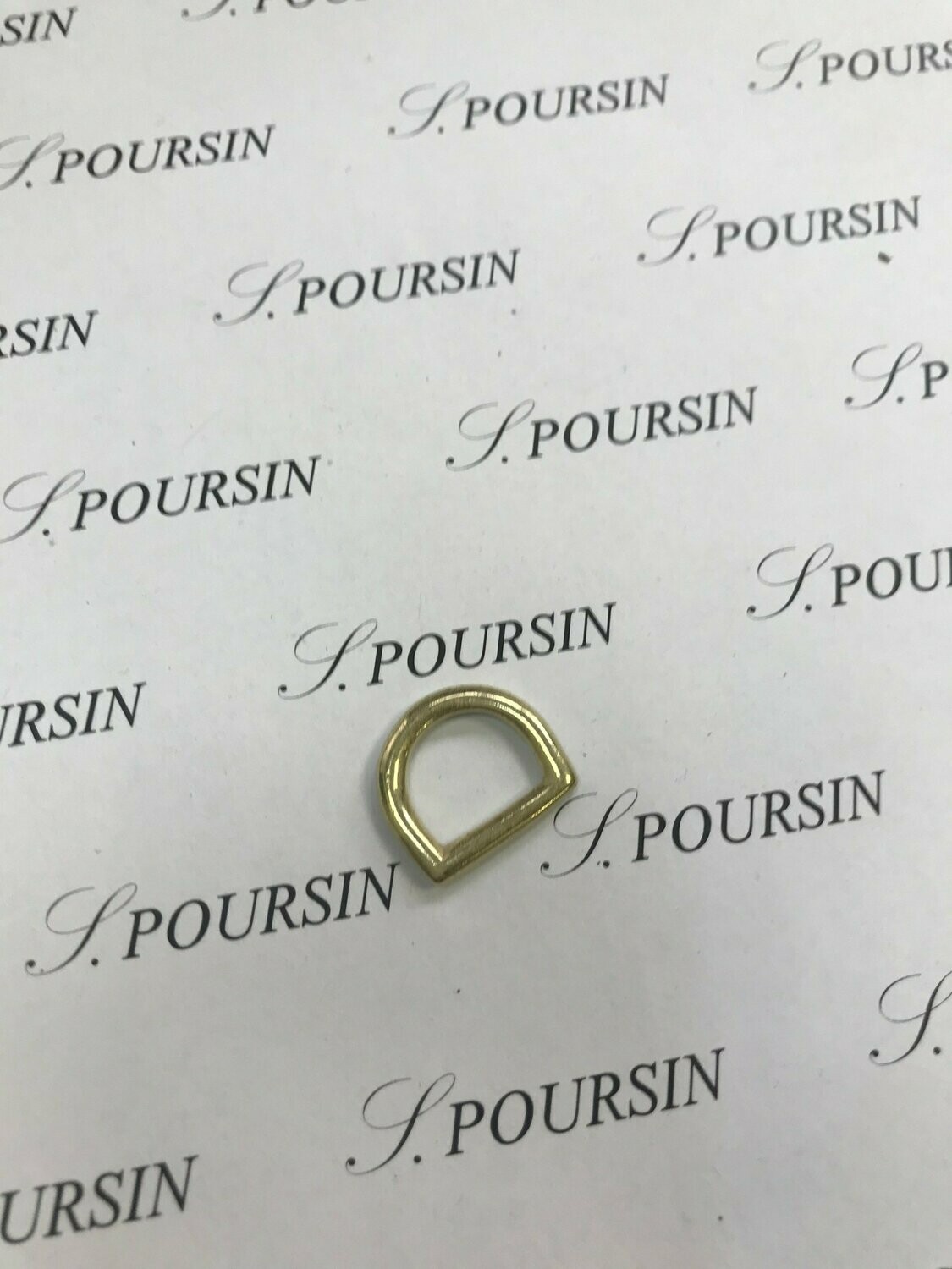 Dé fondu 12mm Laiton Poli Bille - lot de 4 pièces