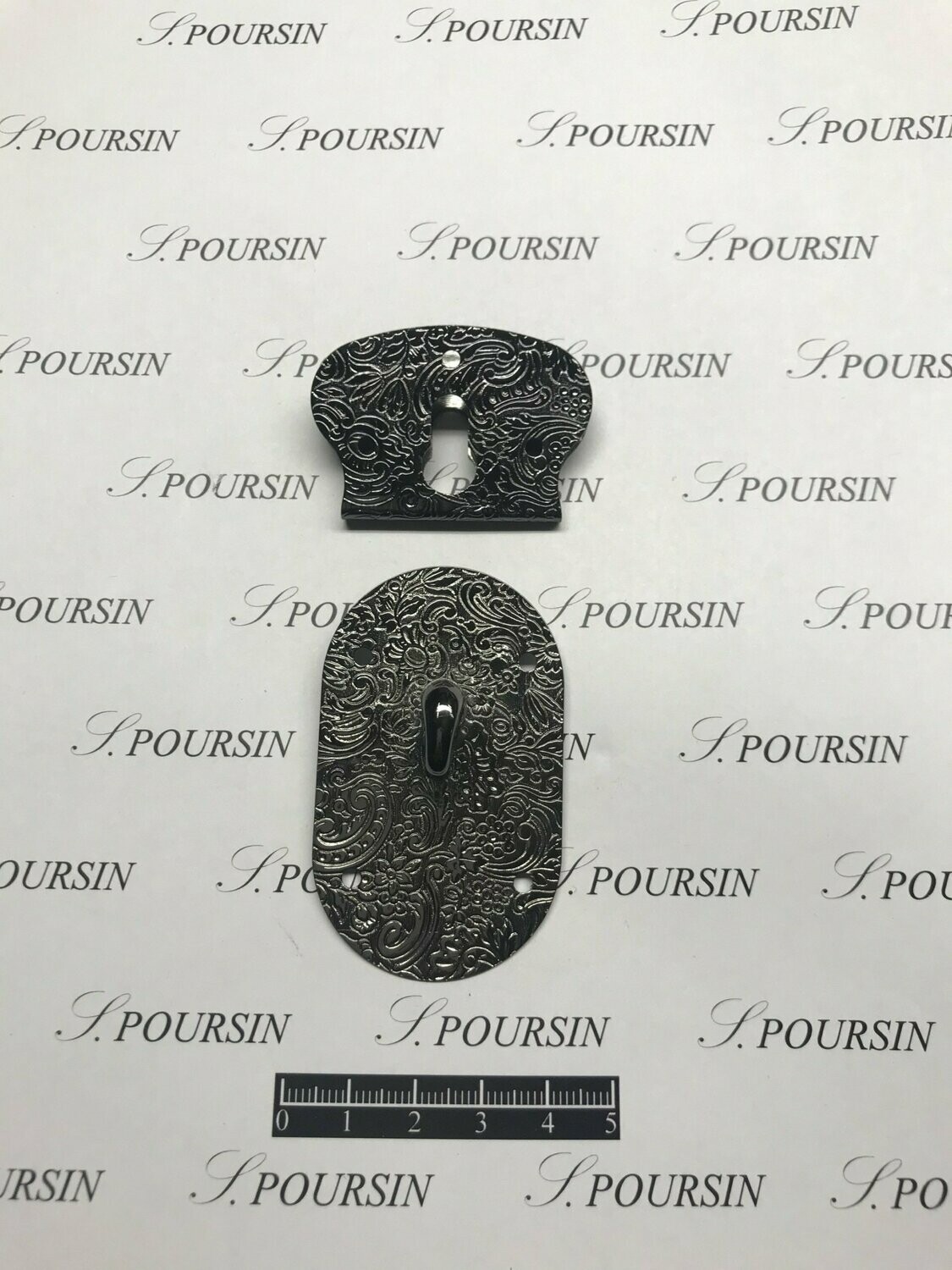 Serrure Etat-Major SEM 50 Laiton Nickel Noir Verni -Bonne Affaire! - lot de 2 pièces