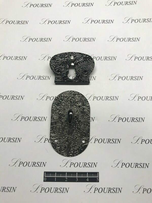 Serrure Etat-Major SEM 50 Laiton Nickel Noir Verni -Bonne Affaire! - lot de 2 pièces