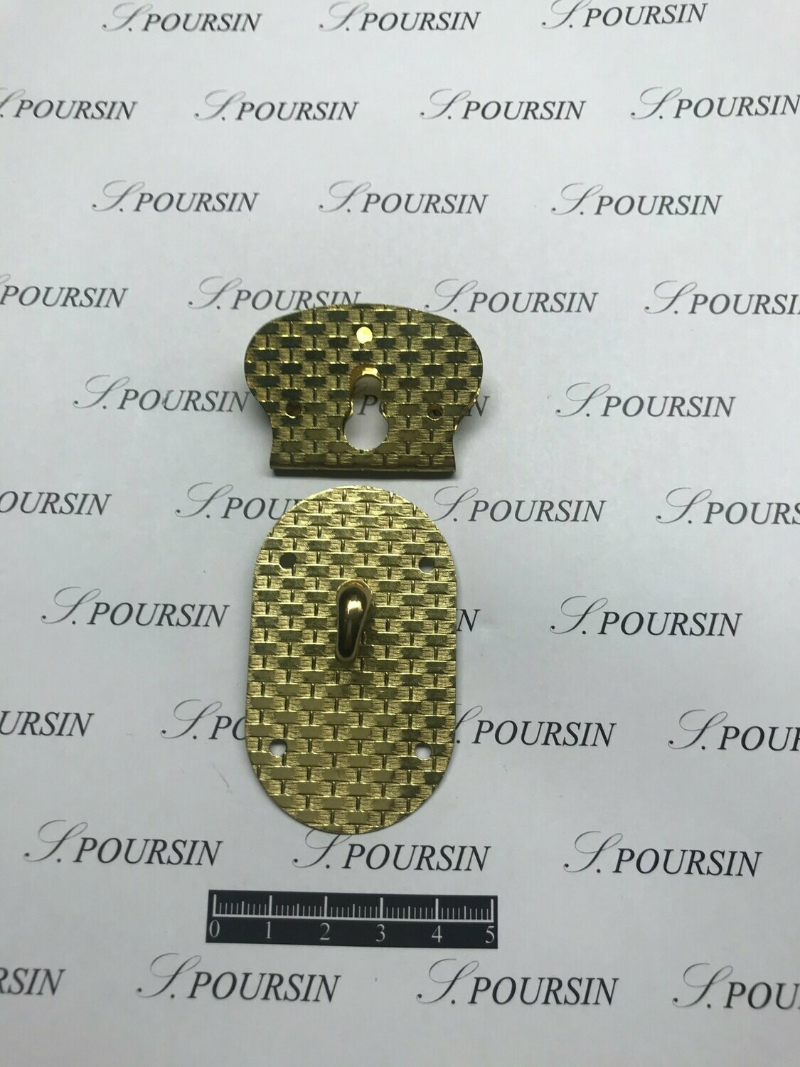 Serrure Etat-Major SEM 89 Laiton Poli  - Bonne Affaire! -  lot de 2 pièces