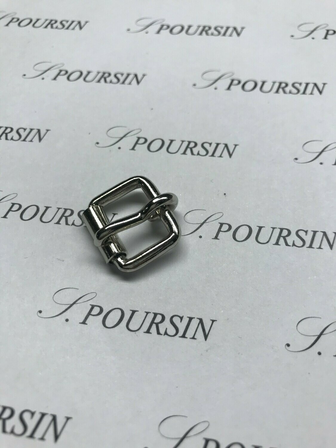 Boucle à Rouleau Soudée 14mm CH Laiton Nickel - lot de 10 pièces