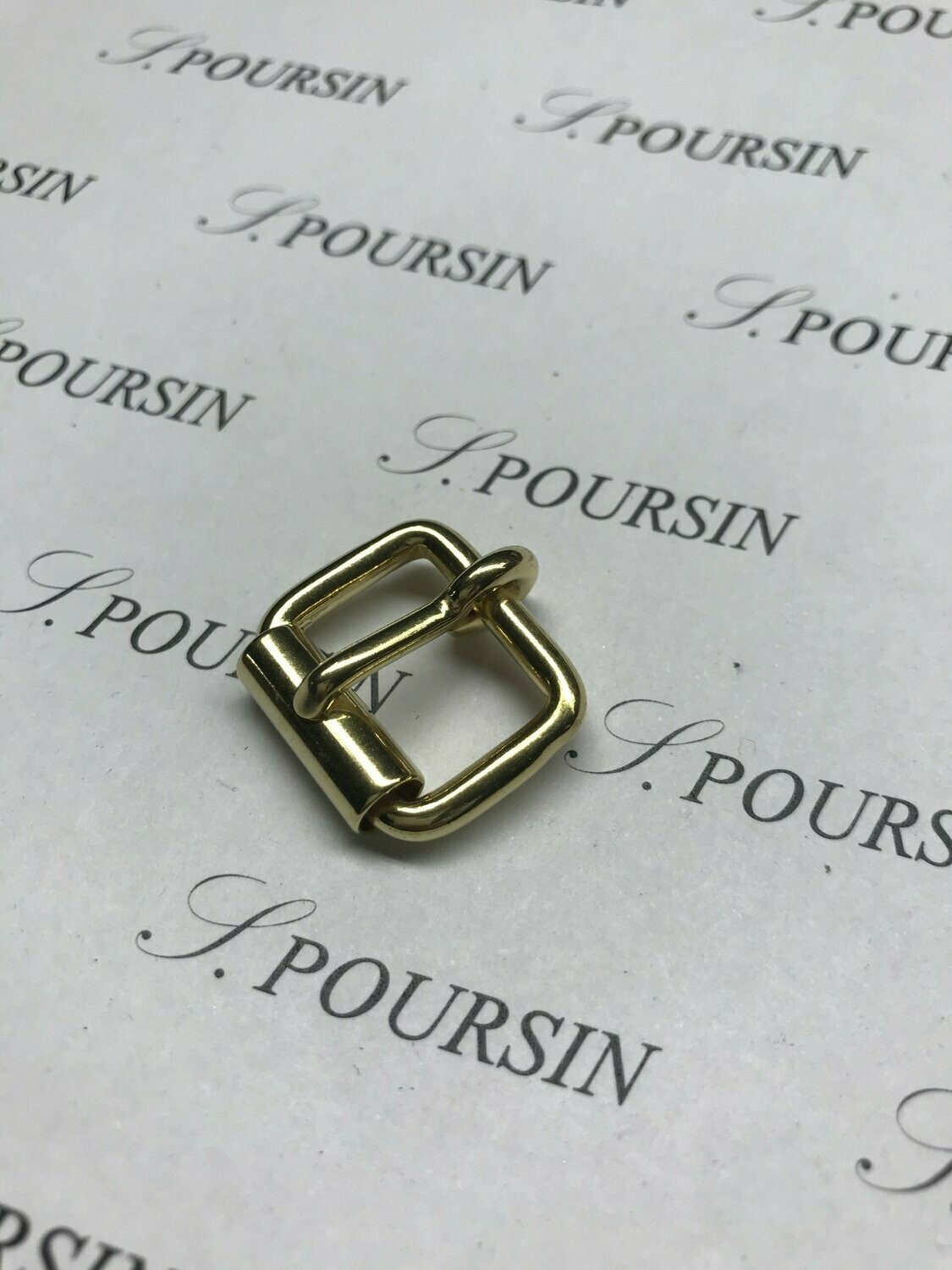 Boucle à Rouleau Soudée 16mm CH Laiton Poli Bille - lot de 10 pièces