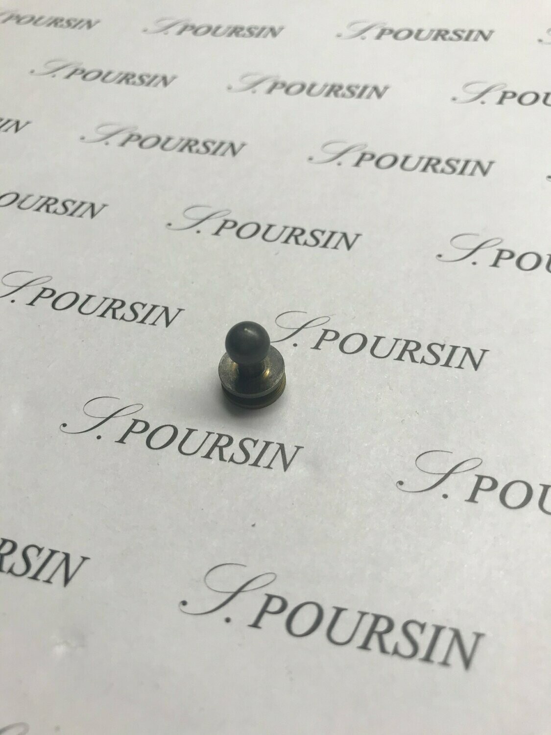 Bouton BTV 10,5x10 à Vis fendue 10x8 Laiton Gris Vintage - Bonne Affaire! - lot de 10 pièces