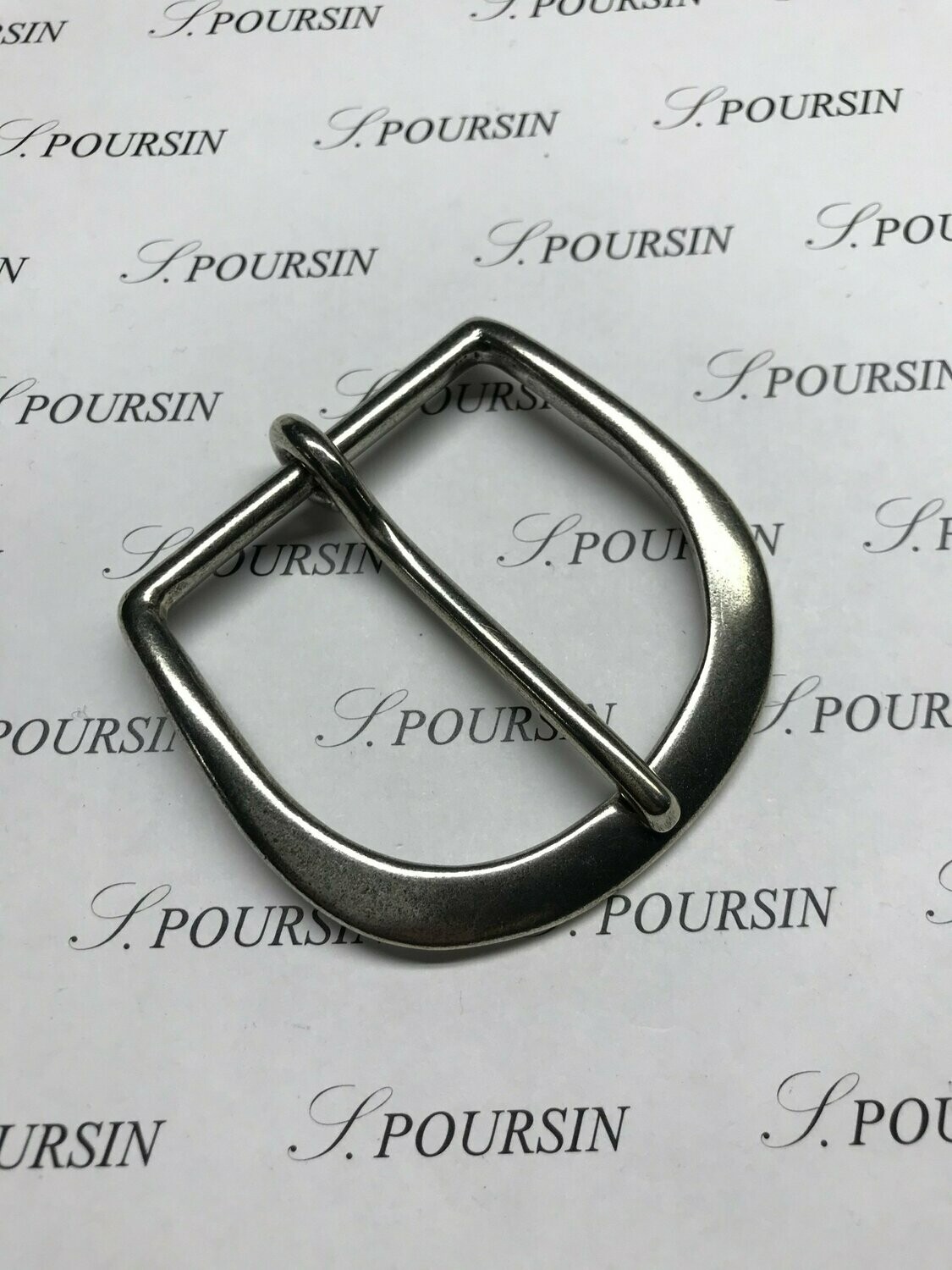 Boucle 251/50 Laiton Poli Bille Vieil Argent Clair Verni - lot de 1 pièce