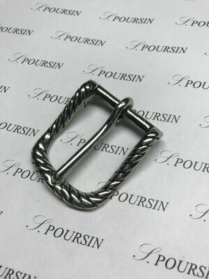Boucle 389/35 Laiton Poli Bille Vieil Argent Clair Verni - lot de 1 pièce