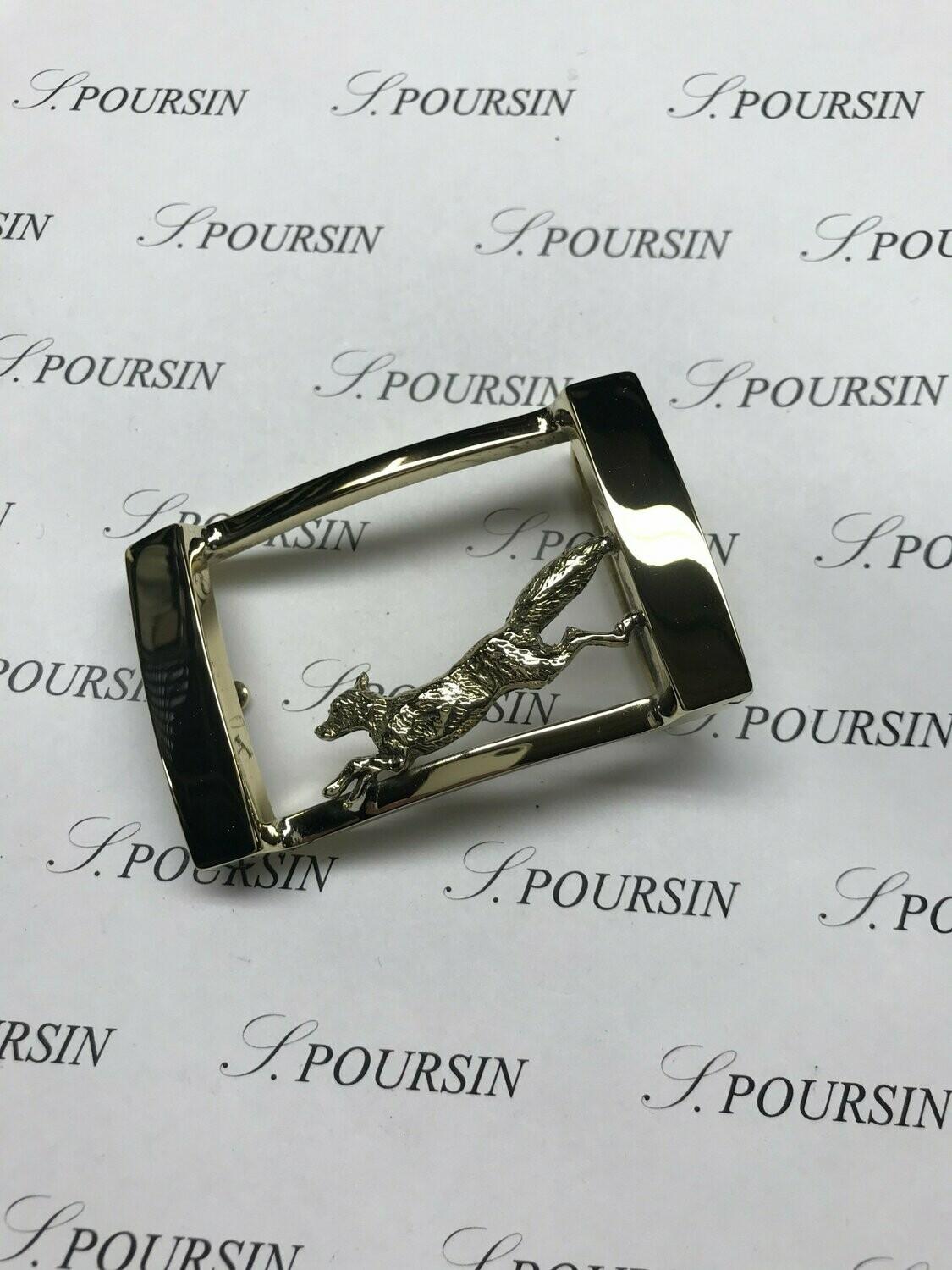 Boucle double 245/35 "Renard" à Pont & Tenon Laiton Poli Main - 1 pièce