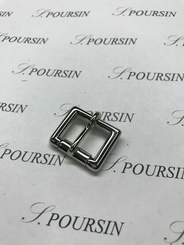 Boucle Anglaise 16mm Laiton Poli Main Nickel - lot de 2 pièces