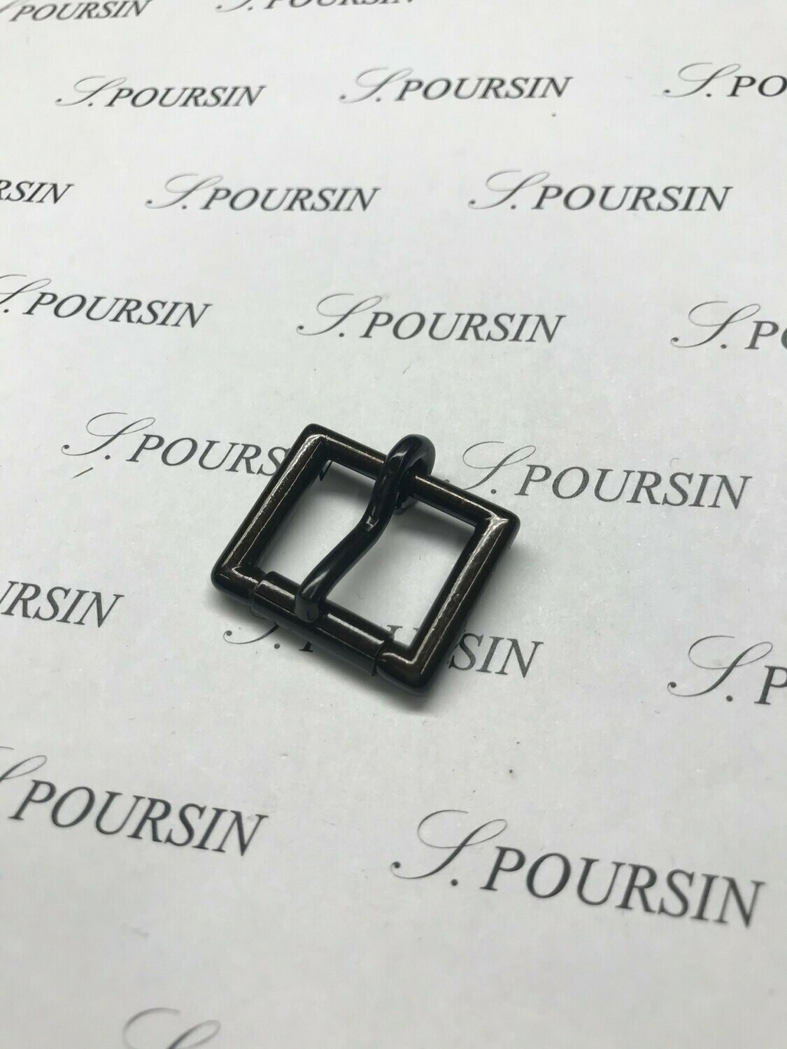 Boucle Anglaise 20mm Laiton Poli Bille Noir Satiné Verni- Bonne Affaire!  - lot de 2 pièces
