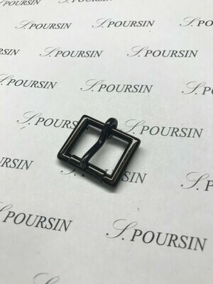 Boucle Anglaise 20mm Laiton Poli Bille Noir Satiné Verni- Bonne Affaire!  - lot de 2 pièces