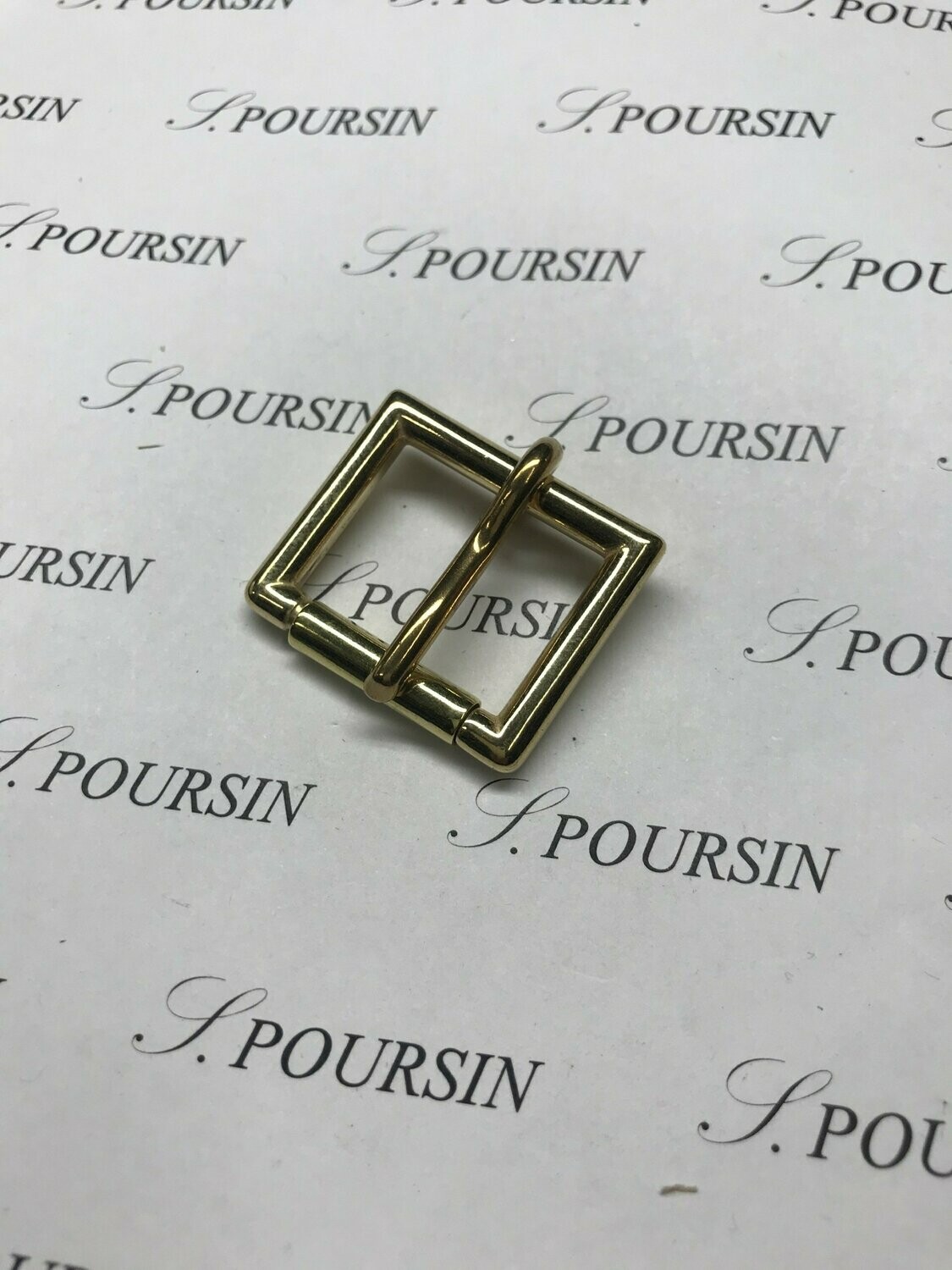 Boucle Anglaise 25mm Laiton Poli Bille  - lot de 2 pièces