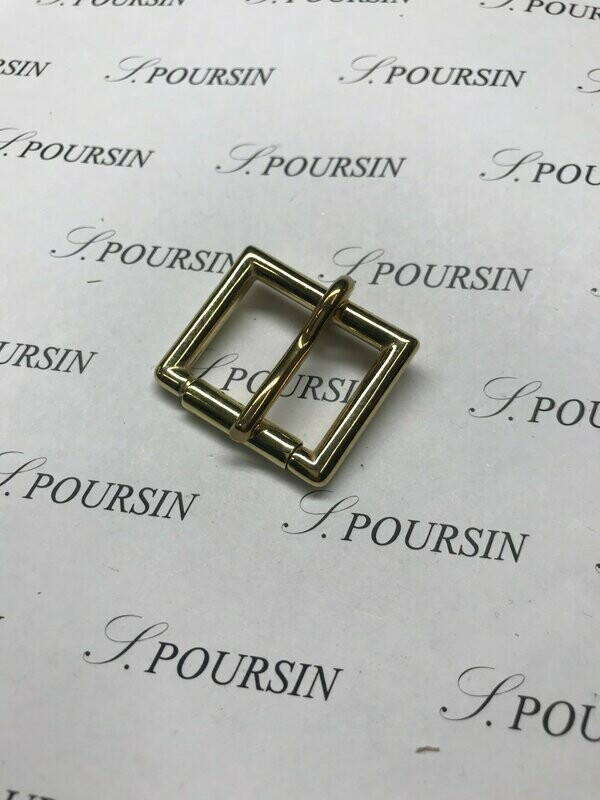 Boucle Anglaise 25mm Laiton Poli Bille  - lot de 2 pièces