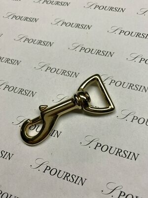 Mousqueton 869-65/20 Laiton Brut- lot de 2 pièces