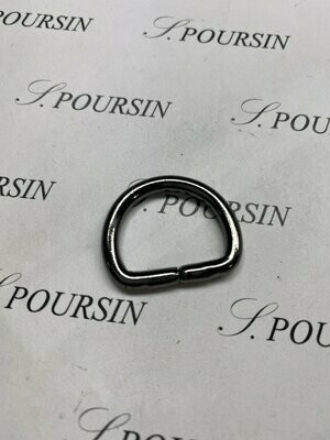 Dé 1/2 Rond 18x34 Non Soudé Laiton Nickel Noir Verni - lot de 5 pièces Dé 1/2 Rond 18x34 Non Soudé Laiton Nickel Noir Verni - lot de 5 pièces