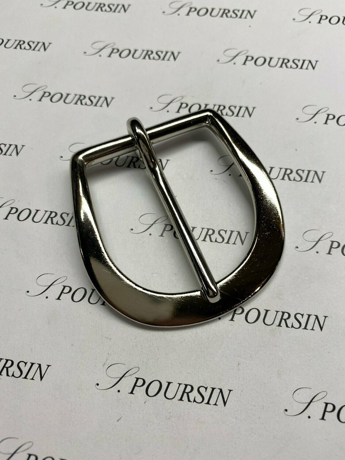 Boucle 251/40 Laiton Poli Bille Nickel - lot de 1 pièce